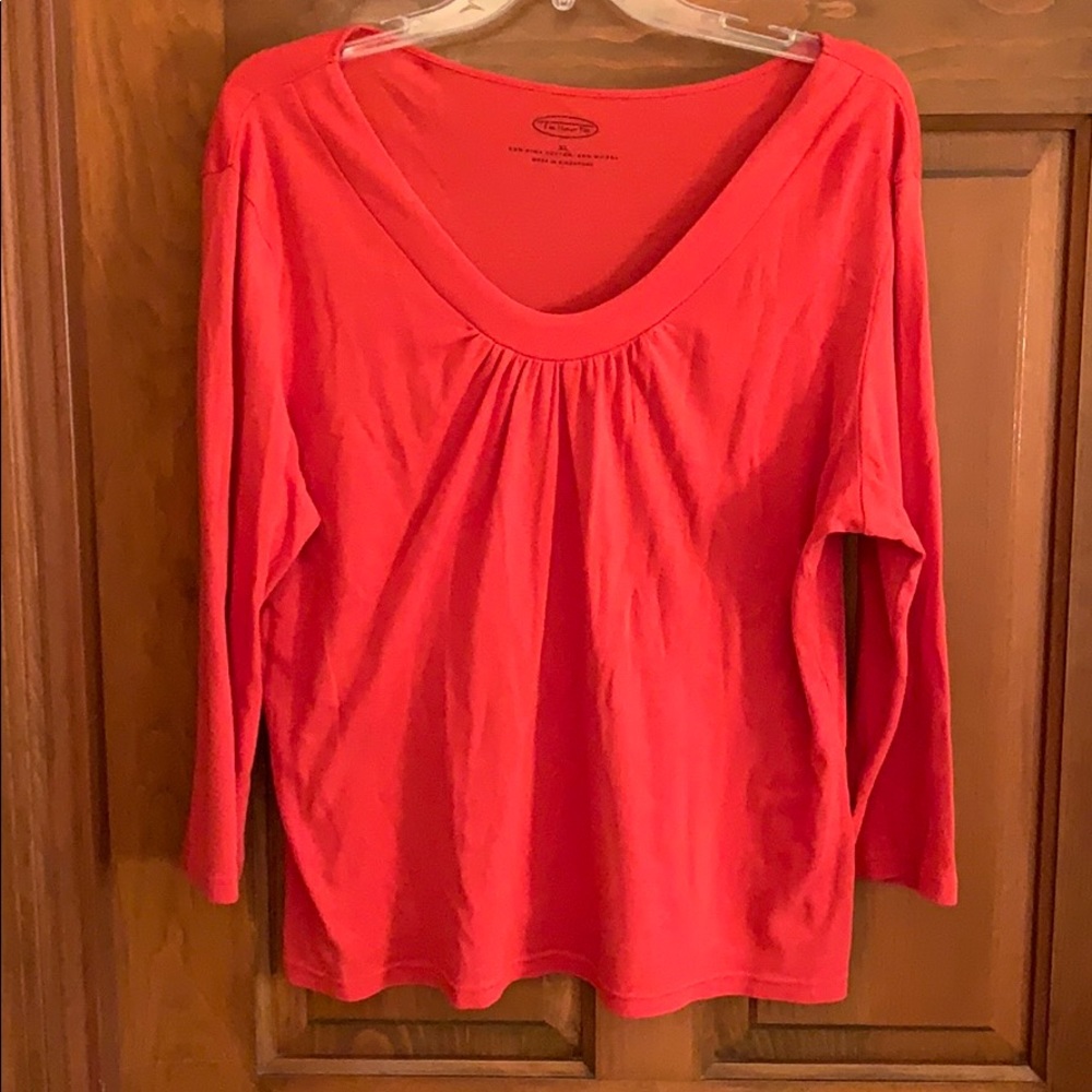 Talbots orange 3/4 sleeve top. - 3/20 - Picture 1 of 4